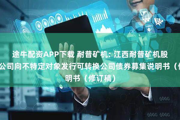 途牛配资APP下载 耐普矿机: 江西耐普矿机股份有限公司向不特定对象发行可转换公司债券募集说明书（修订稿）