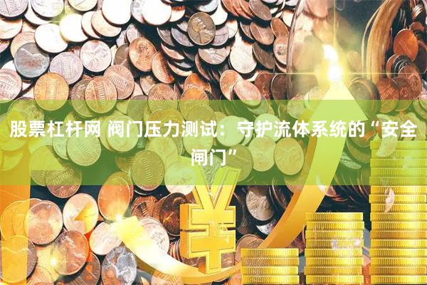 股票杠杆网 阀门压力测试：守护流体系统的“安全闸门”