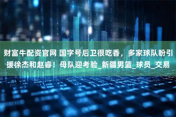财富牛配资官网 国字号后卫很吃香，多家球队盼引援徐杰和赵睿！母队迎考验_新疆男篮_球员_交易