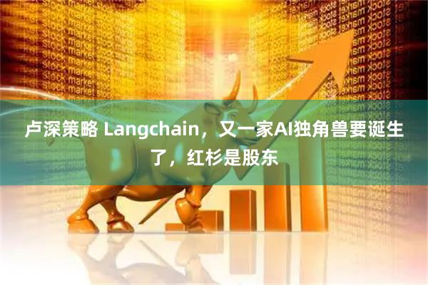 卢深策略 Langchain，又一家AI独角兽要诞生了，红杉是股东